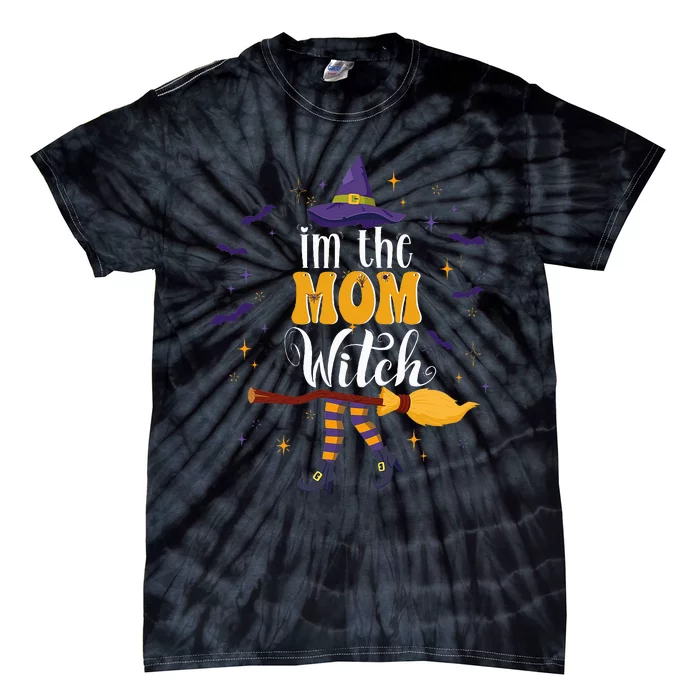 im the Mom Witch Halloween Matching Group Costume Tie-Dye T-Shirt