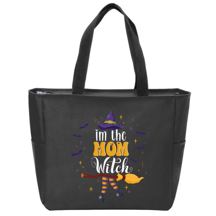 im the Mom Witch Halloween Matching Group Costume Zip Tote Bag