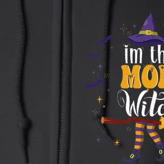 im the Mom Witch Halloween Matching Group Costume Full Zip Hoodie