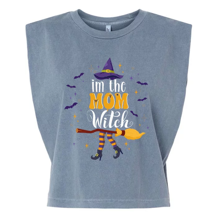 im the Mom Witch Halloween Matching Group Costume Garment-Dyed Women's Muscle Tee