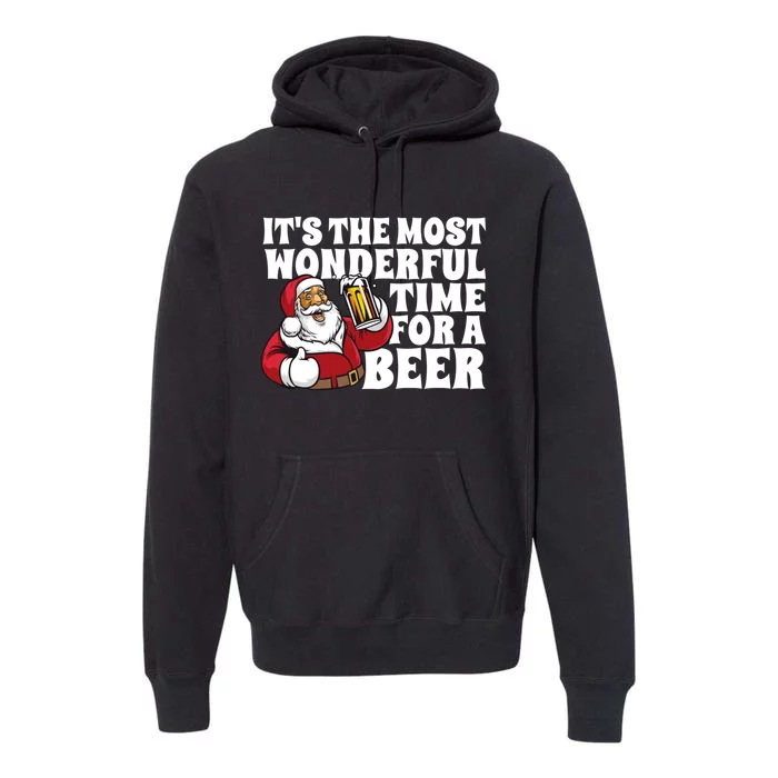 ItS The Most Wonderful Time For A Beer Christmas In July Premium Hoodie