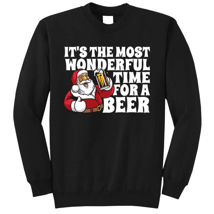 ItS The Most Wonderful Time For A Beer Christmas In July Tall Sweatshirt