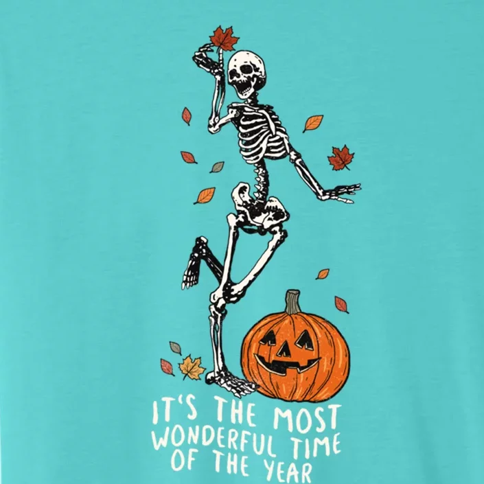 It’S The Most Wonderful Time Of The Year Skeleton Halloween Gift ChromaSoft Performance T-Shirt