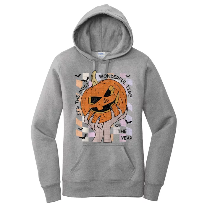 ItS The Most Wonderful Time Of The Year Pumpkin Autumn Cool Gift Women's Pullover Hoodie