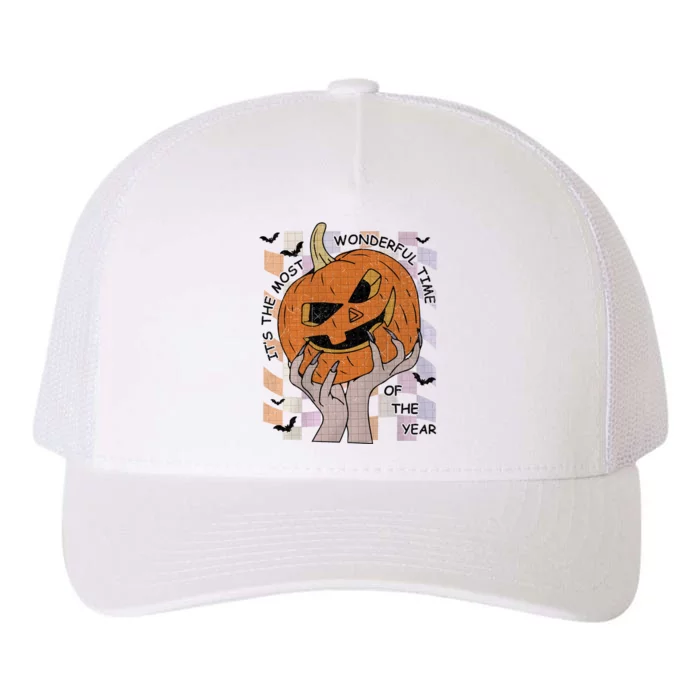 ItS The Most Wonderful Time Of The Year Pumpkin Autumn Cool Gift Yupoong Adult 5-Panel Trucker Hat