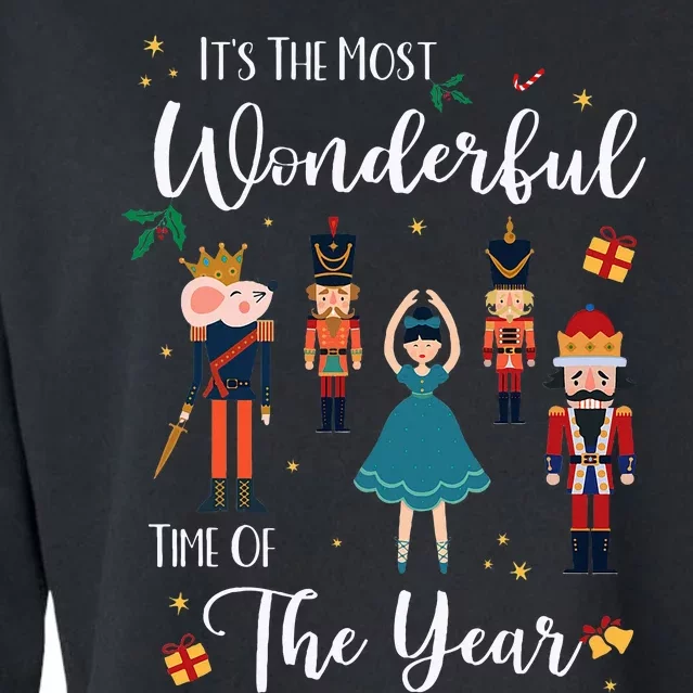 ItS The Most Wonderful Time Of The Year Nutcracker Squad Cropped Pullover Crew