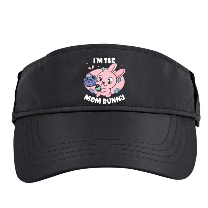 I'm The Mom Bunny Sayings Happy Egg Easter Mother Mommy Mama Adult Drive Performance Visor