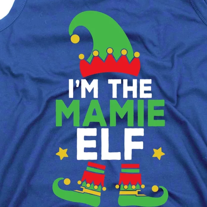 IM The Mamie Elf Funny Holiday Cute Mama Matching Christmas Gift Tank Top