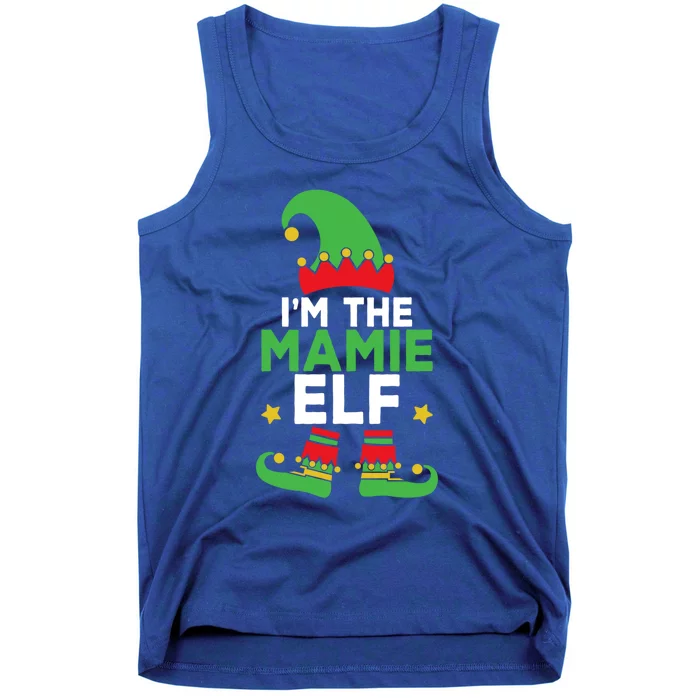 IM The Mamie Elf Funny Holiday Cute Mama Matching Christmas Gift Tank Top