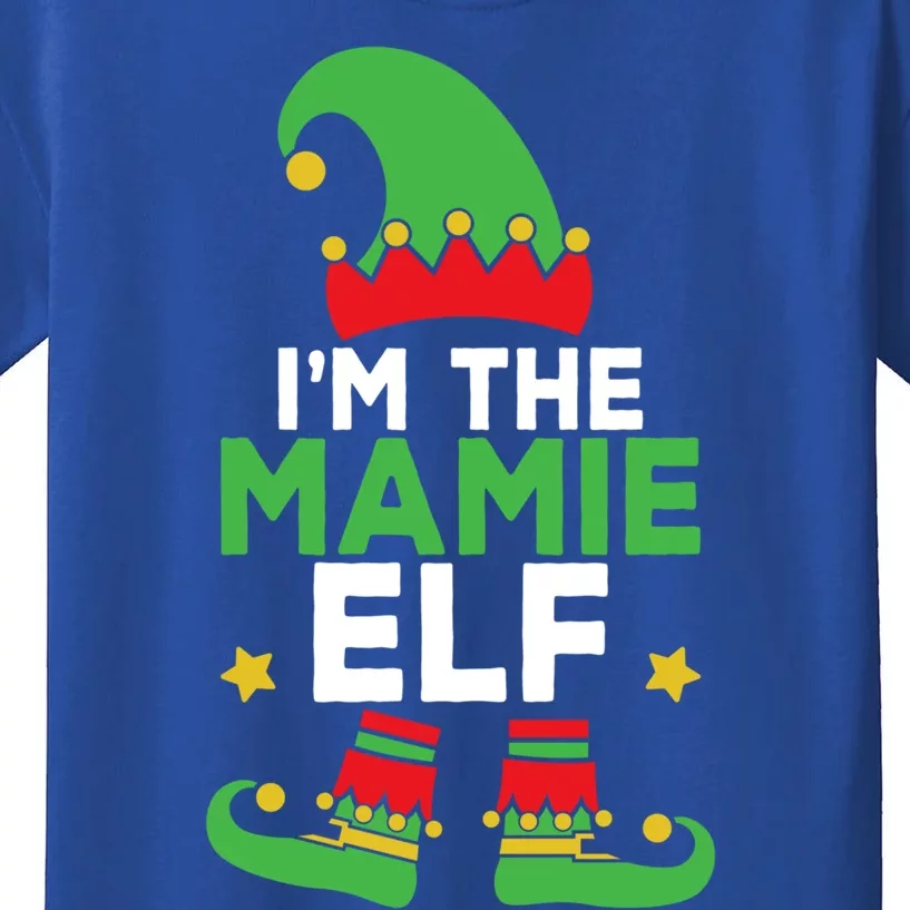 IM The Mamie Elf Funny Holiday Cute Mama Matching Christmas Gift Kids T-Shirt