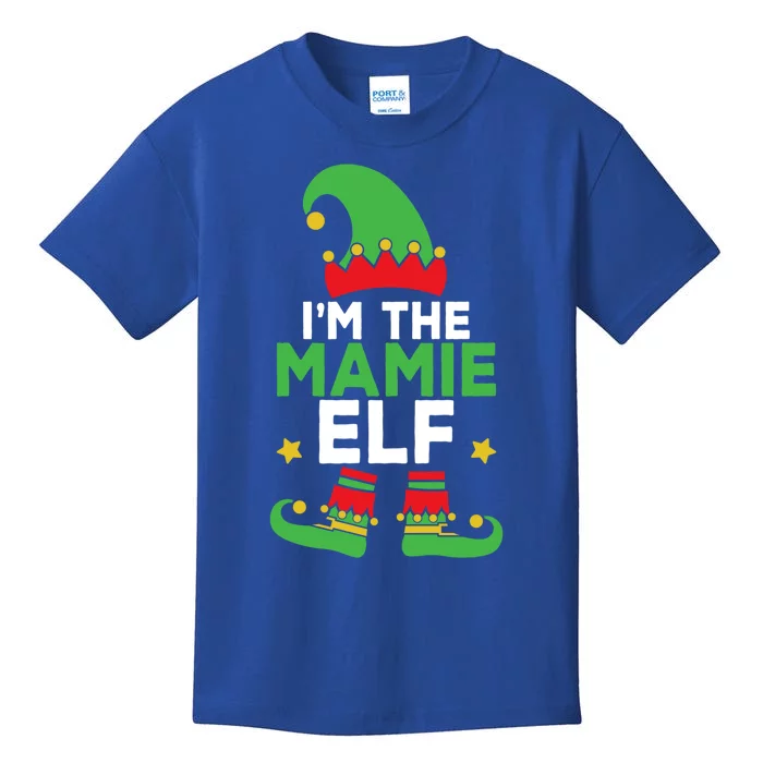 IM The Mamie Elf Funny Holiday Cute Mama Matching Christmas Gift Kids T-Shirt