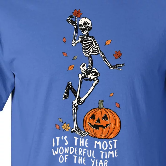 It’S The Most Wonderful Time Of The Year Skeleton Halloween Gift Tall T-Shirt