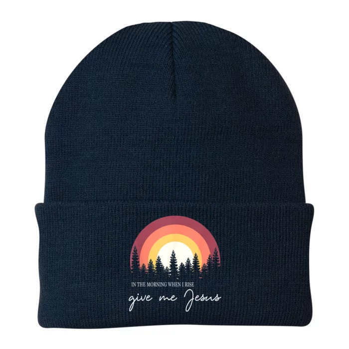 In The Morning When I Rise Give Me Jesus Knit Cap Winter Beanie