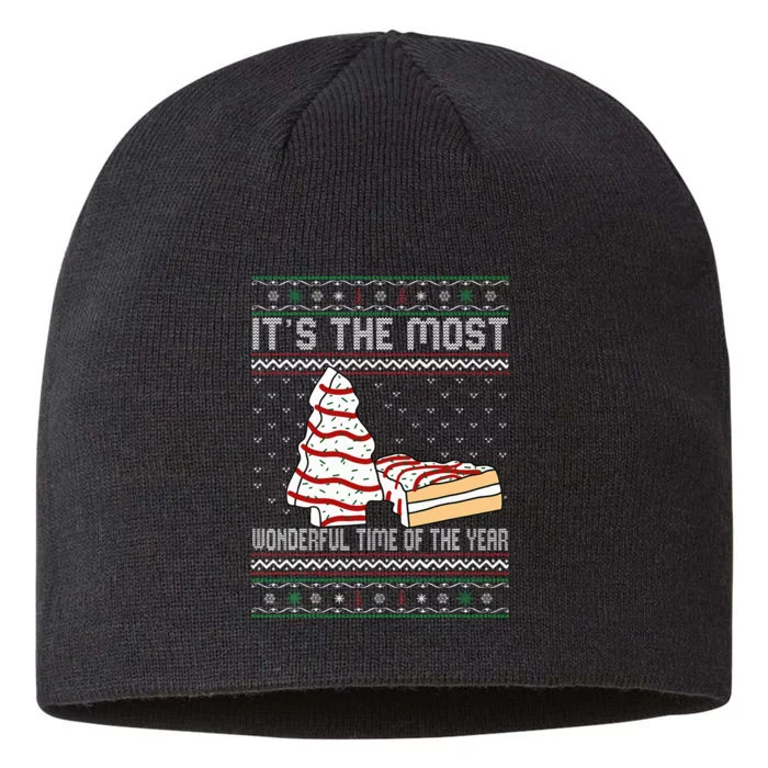 Its The Most Wonderful Time Of The Year Christmas tree cake 8 1/2in Sustainable Knit Beanie