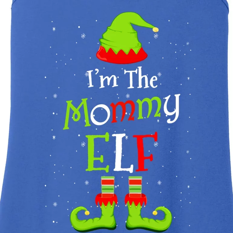 IM The Mommy Elf Family Matching Funny Christmas Group Gift Ladies Essential Tank