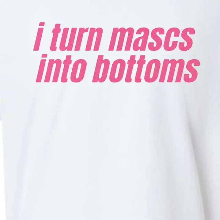 I Turn Mascs Into Bottoms Lesbian Bisexual Pride Lgbt Sueded Cloud Jersey T-Shirt