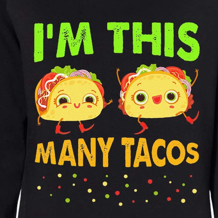 I'm This Many Tacos Second Birthday Twosday Cinco De Mayo Womens California Wash Sweatshirt