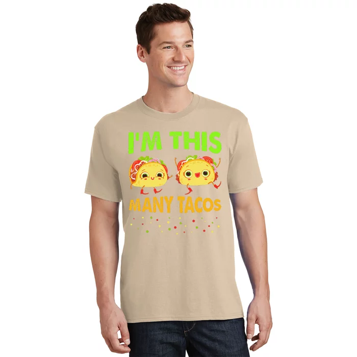 I'm This Many Tacos Second Birthday Twosday Cinco De Mayo T-Shirt