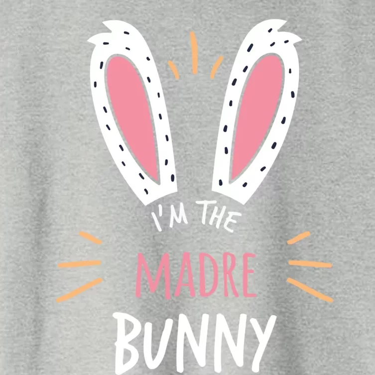 I'm The Madre Bunny Mom Matching Family Easter Sunday Gift Women's Crop Top Tee