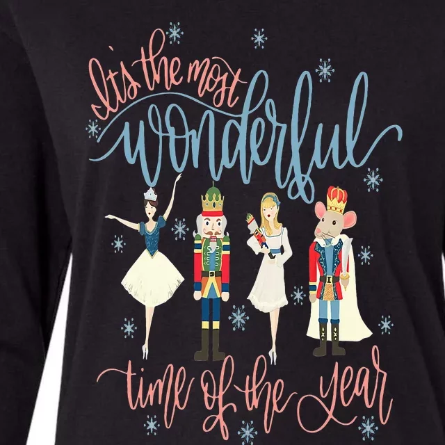 Its The Most Wonderful Time Of The Year Christmas Nutcracker Womens Cotton Relaxed Long Sleeve T-Shirt