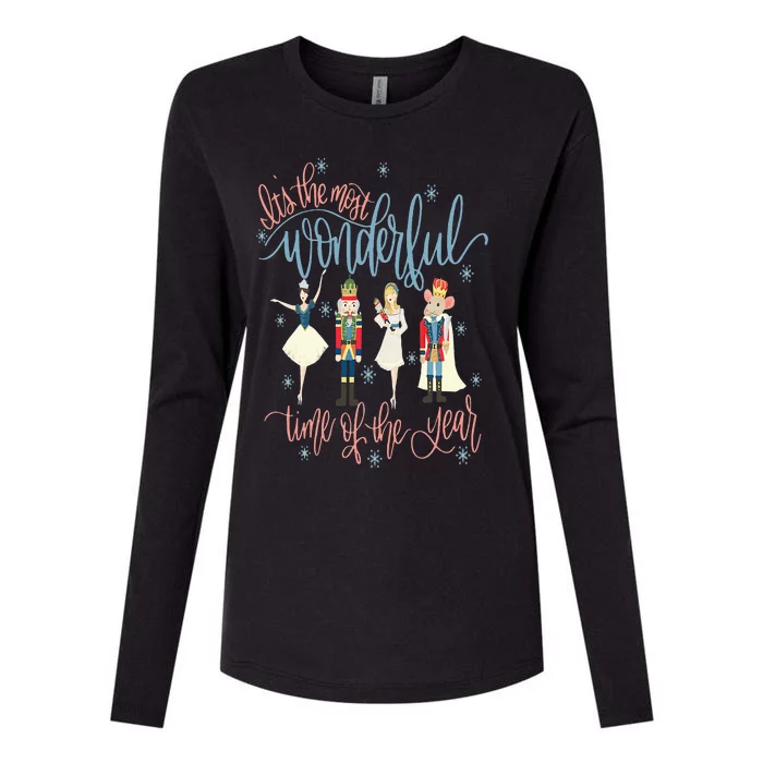 Its The Most Wonderful Time Of The Year Christmas Nutcracker Womens Cotton Relaxed Long Sleeve T-Shirt