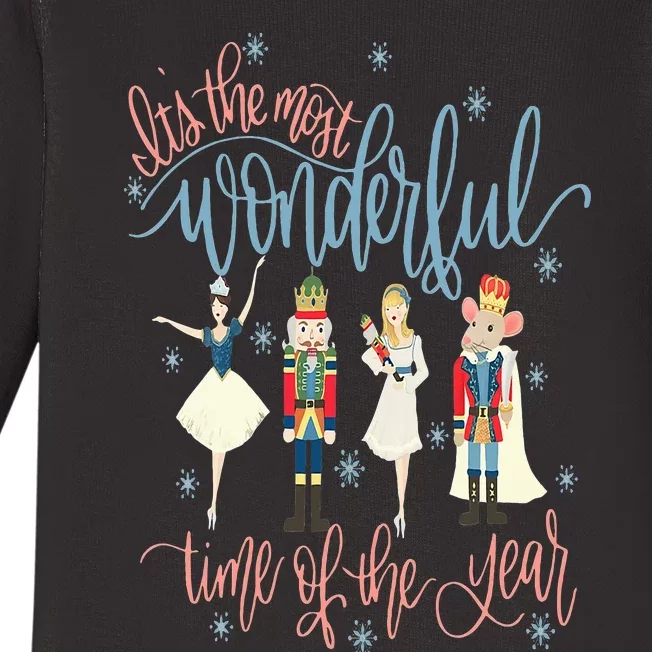 Its The Most Wonderful Time Of The Year Christmas Nutcracker Baby Long Sleeve Bodysuit