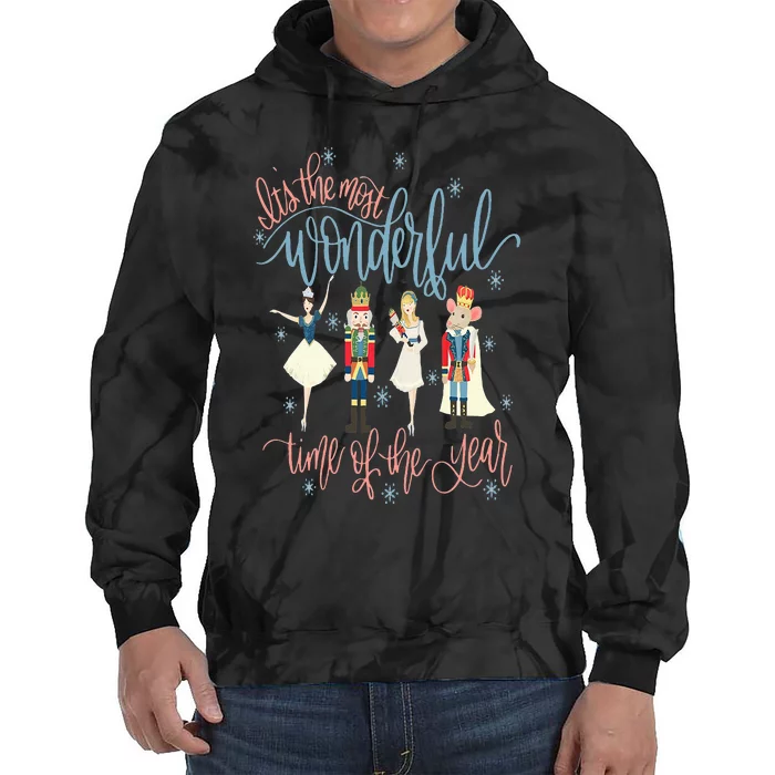 Its The Most Wonderful Time Of The Year Christmas Nutcracker Tie Dye Hoodie