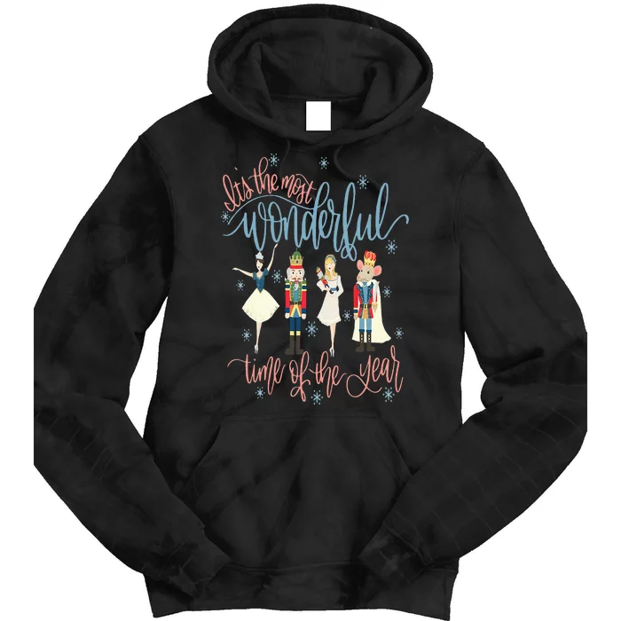 Its The Most Wonderful Time Of The Year Christmas Nutcracker Tie Dye Hoodie