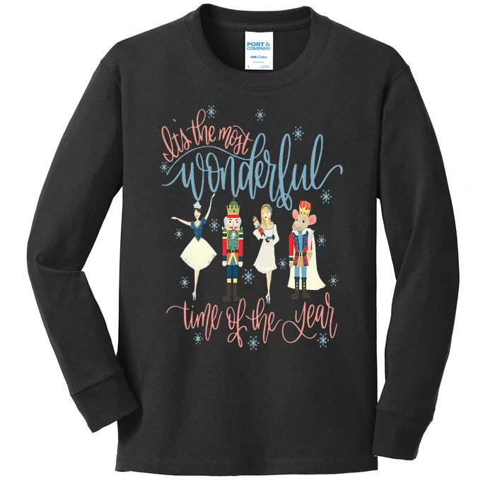 Its The Most Wonderful Time Of The Year Christmas Nutcracker Kids Long Sleeve Shirt