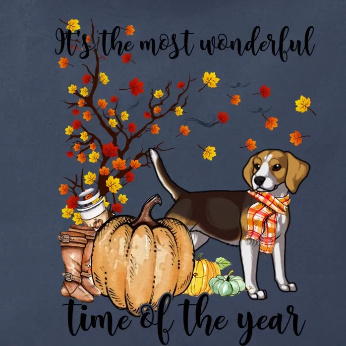 ItS The Most Wonderful Time Of The Year Beagle Gift Zip Tote Bag