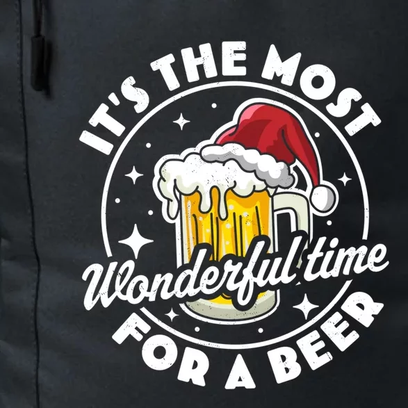 It's The Most Wonderful Time Beer Gift Beer Ing Xmas Gift Daily Commute Backpack