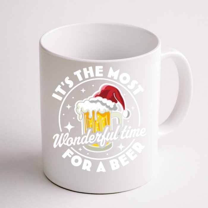 It's The Most Wonderful Time Beer Gift Beer Ing Xmas Gift Front & Back Coffee Mug