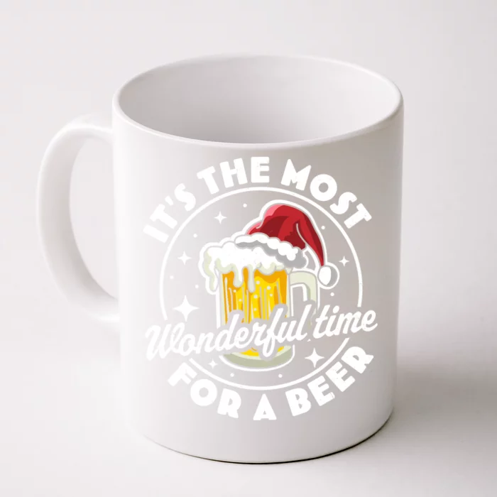 It's The Most Wonderful Time Beer Gift Beer Ing Xmas Gift Front & Back Coffee Mug