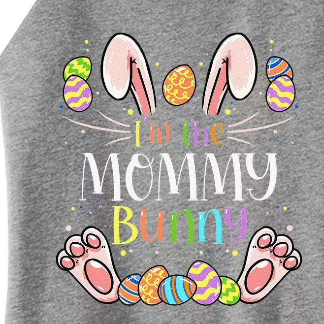 I'm The Mommy Bunny Matching Family Easter Party Women’s Perfect Tri Rocker Tank