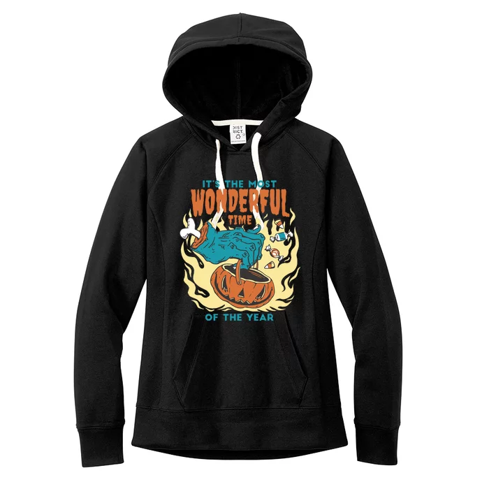 It's The Most Wonderful Time Of The Year Halloween Women's Fleece Hoodie