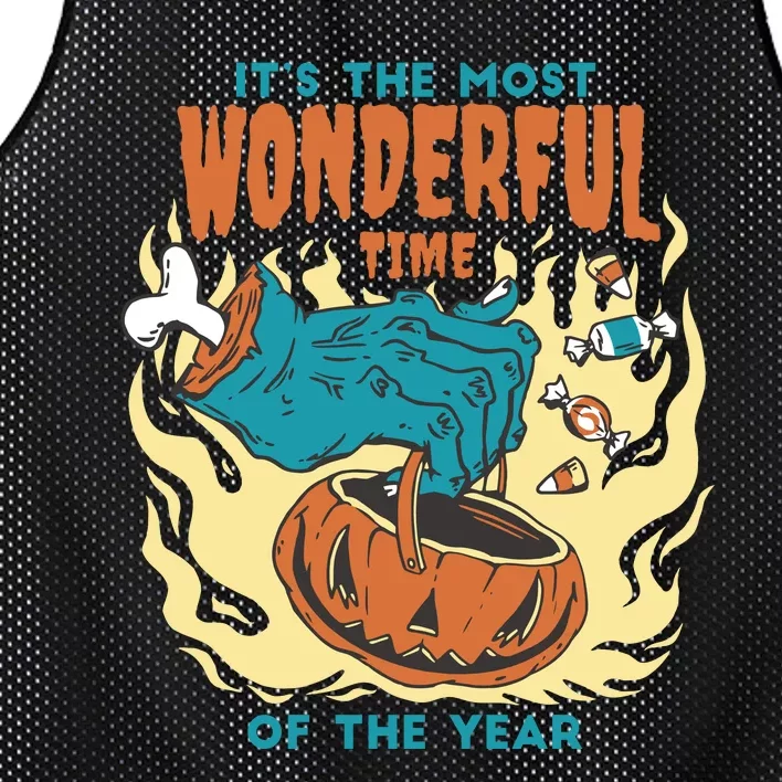 It's The Most Wonderful Time Of The Year Halloween Mesh Reversible Basketball Jersey Tank