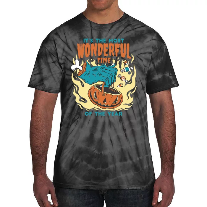 It's The Most Wonderful Time Of The Year Halloween Tie-Dye T-Shirt