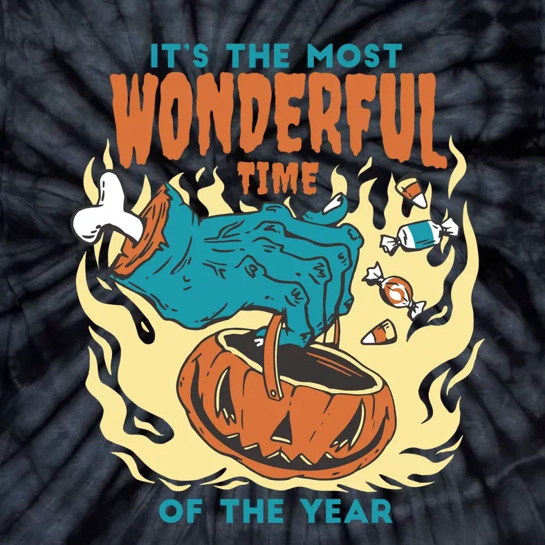 It's The Most Wonderful Time Of The Year Halloween Tie-Dye T-Shirt