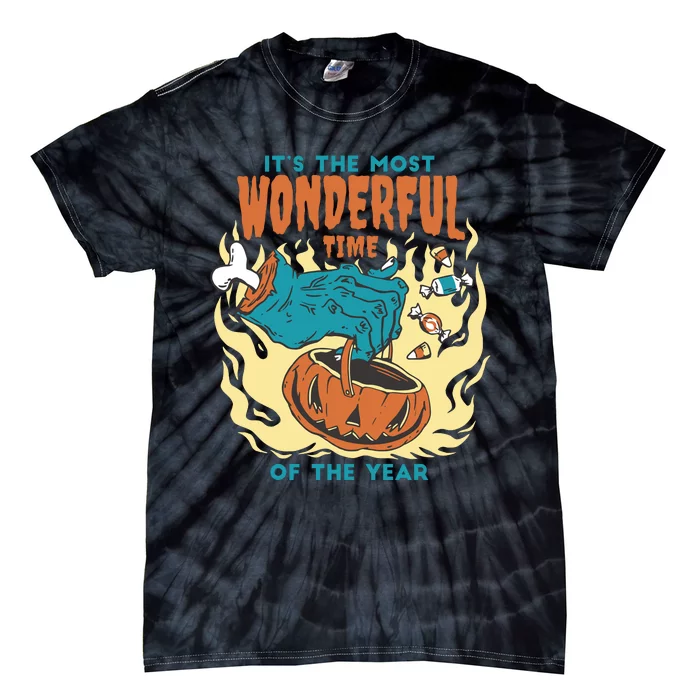 It's The Most Wonderful Time Of The Year Halloween Tie-Dye T-Shirt