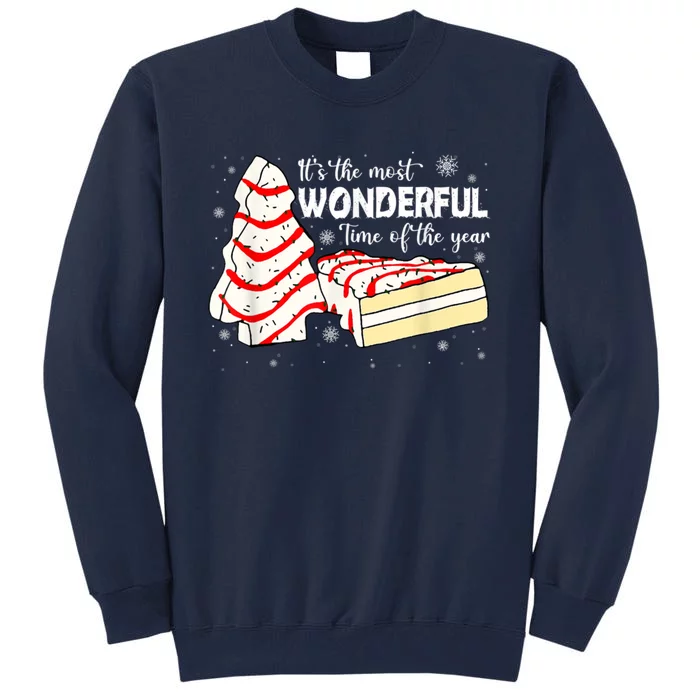 Its The Most Wonderful Time Of The Year Christmas Cake Tall Sweatshirt