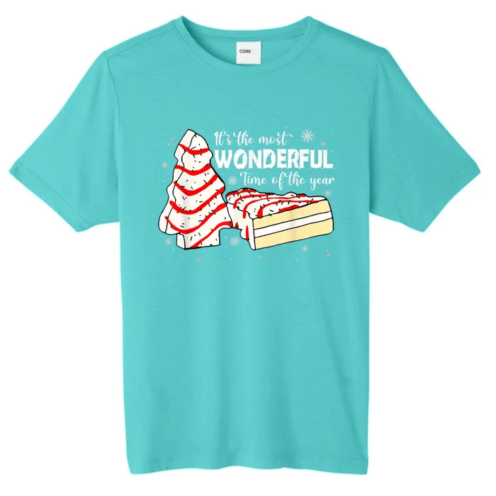 Its The Most Wonderful Time Of The Year Christmas Cake ChromaSoft Performance T-Shirt