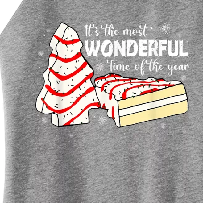 Its The Most Wonderful Time Of The Year Christmas Cake Women’s Perfect Tri Rocker Tank