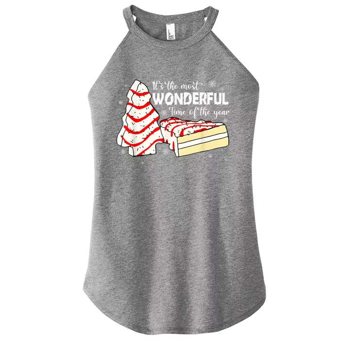 Its The Most Wonderful Time Of The Year Christmas Cake Women’s Perfect Tri Rocker Tank