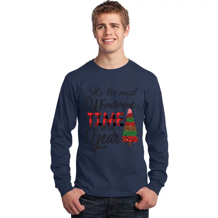 ItS The Most Wonderful Time Of The Year Christmas Cute Tree Gift Tall Long Sleeve T-Shirt