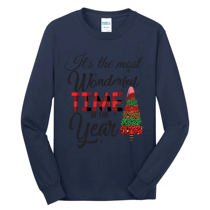 ItS The Most Wonderful Time Of The Year Christmas Cute Tree Gift Tall Long Sleeve T-Shirt