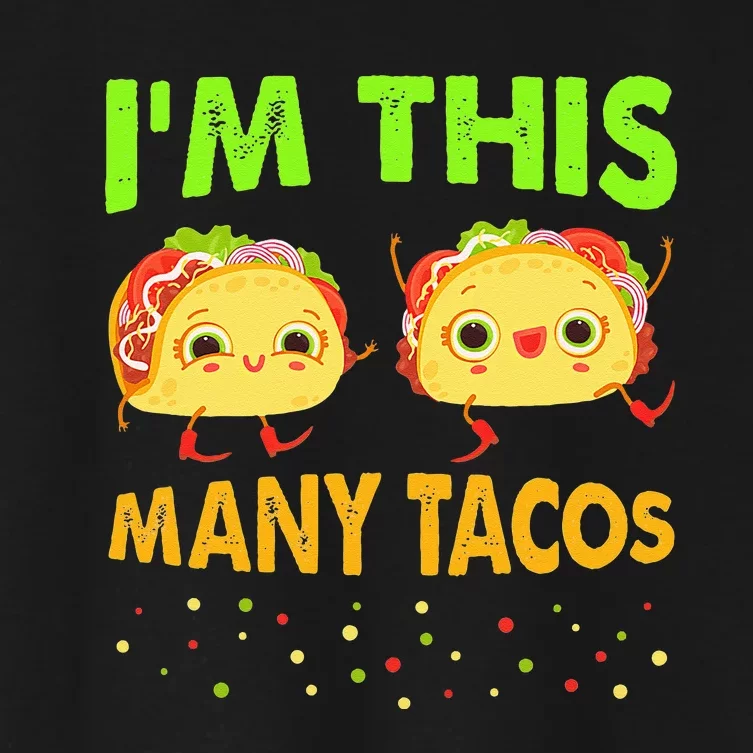 Im This Many Tacos Second Birthday Twosday Cinco De Mayo Women's Crop Top Tee