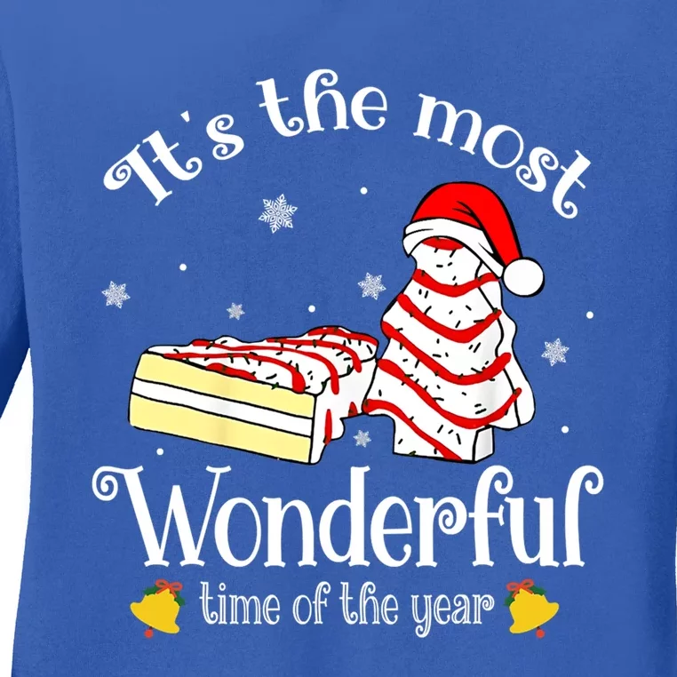 ItS The Most Wonderful Time Of The Year Debbie Christmas Cute Gift Ladies Long Sleeve Shirt