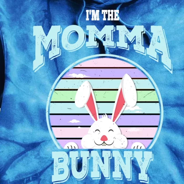 I'm The Momma Bunny Matching Family Easter Sunday Gift Tie Dye Hoodie