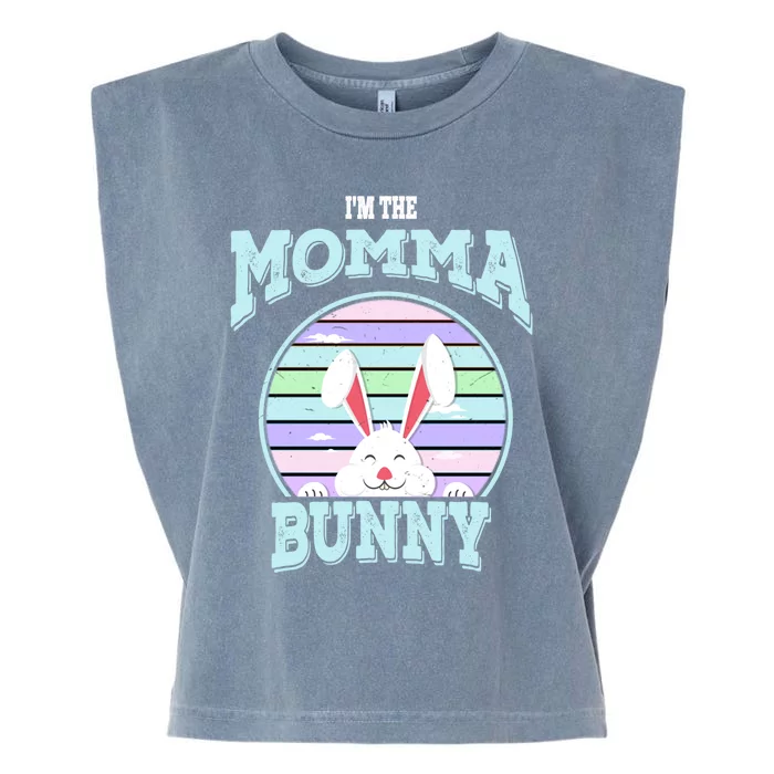 I'm The Momma Bunny Matching Family Easter Sunday Gift Garment-Dyed Women's Muscle Tee