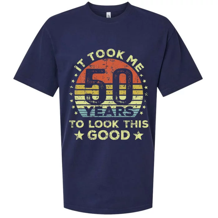 It Took Me 50 Years To Look This Good 50th Birthday Sueded Cloud Jersey T-Shirt